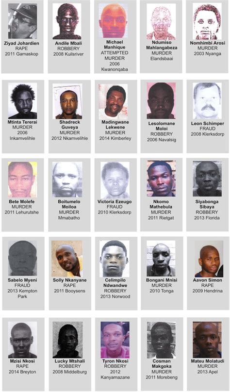 most wanted criminals in south africa
